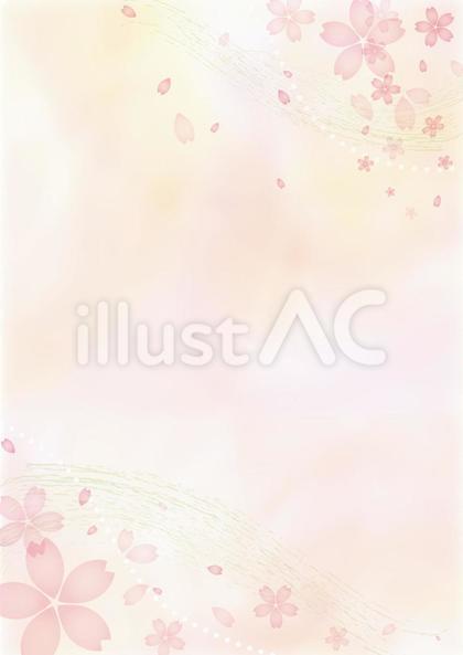 桜グラデ背景_縦