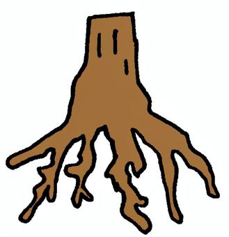 木の根 木,根,地面,植物,樹木,根っこ,林,森,山,自然のイラスト素材