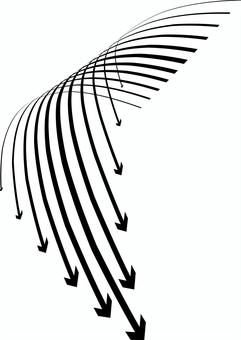 Illustration, arrow, curve, to bend, 
