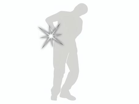 腰痛 腰痛,腰,痛い,痛む,苦痛,激痛,症状,ズキン,ヘルニア,ぎっくり腰のイラスト素材