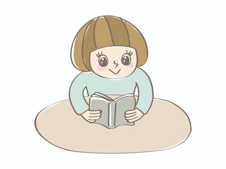 本を読む人, , JPG, PNG and AI