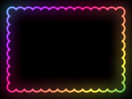 Neon frame c, neon, frame, decoration, JPG and AI