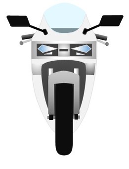 バイク96 バイク,二輪車,自動二輪車,ツーリング,オートバイ,モーターサイクル,電動バイク,正面,シンプル,ユニークのイラスト素材