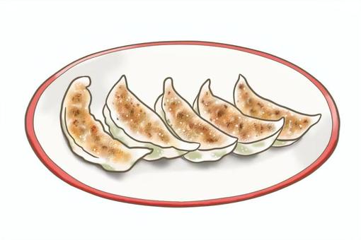 Illustration, gyoza, food, cuisine, 