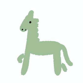 かわいい馬イラスト　午年　競馬　牧場 馬,干支,動物,動物園,競馬,競馬場,牧場,午年,かわいい,アナログのイラスト素材