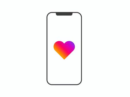 スマホ画面アイコン2／いいね 保存,スマホ,スマートフォン,モック,透明,iphone,スマホ画面,保存マーク,モバイル,端末のイラスト素材