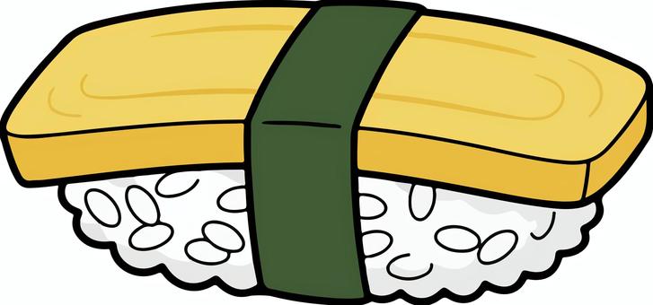 たまごのお寿司 寿司,酢飯,ご飯,ライス,高級,魚,ランチ,ディナー,ベクター,卵のイラスト素材