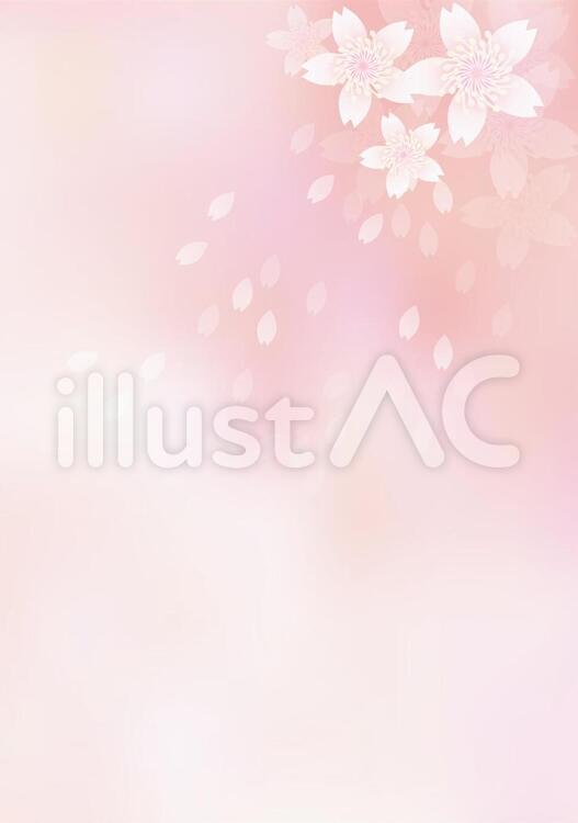 桜花爛漫96 花,桜,春のイラスト素材
