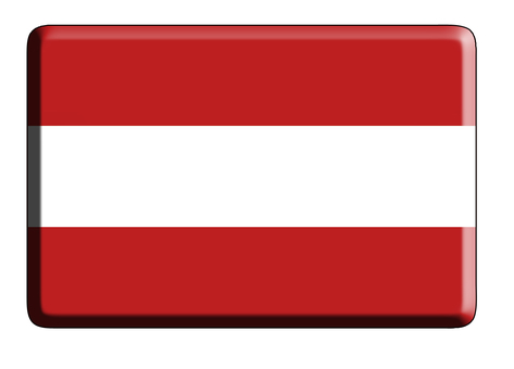 Illustration, flag, republic of austria, central europe, 