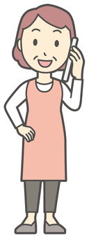  エプロンおばちゃん-099-全身