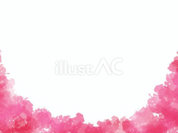 水彩フレーム　ピンク 水彩,ピンク,下のイラスト素材
