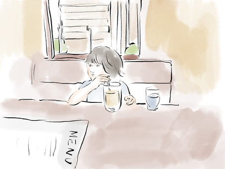 レストランの子供