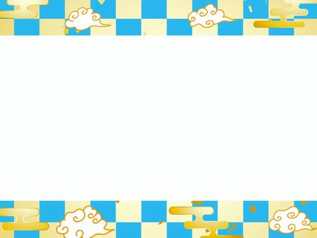 正月和風和柄年賀状 年賀状,和柄,和風,正月,可愛い,美しい,ベクター,紙吹雪,パーティー,お祝いのイラスト素材