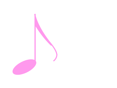 音符(ピンク) 音符(ピンク) 音符,音,音楽のイラスト素材