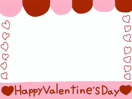 バレンタインデーのフレーム