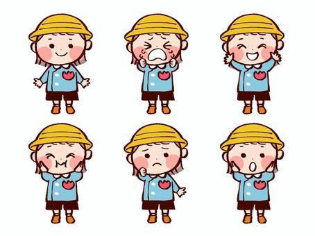 Expressive kindergartener Genderless 02, JPG, PNG and AI Expressive kindergartener Genderless 02, people, children, chipping, JPG, PNG and AI