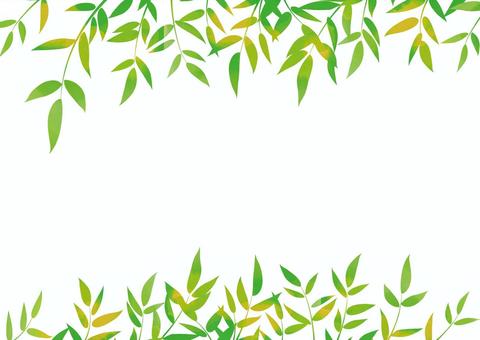 green frame, JPG, PNG and AI green frame, frame, leaf, bamboo grass, JPG, PNG and AI
