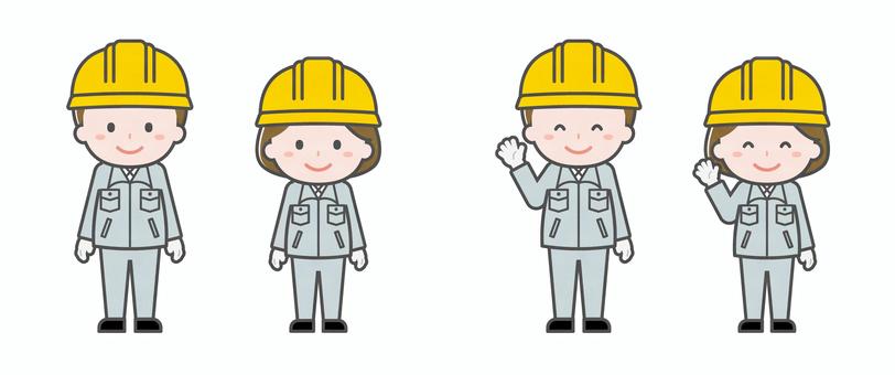 Illustration, male, female, two people, 