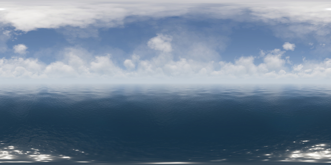SkyBox全天球マップ 海と雲 SkyBox全天球マップ 海と雲 skybox,cubemap,全天球,360度背景,背景,空,雲,海のイラスト素材