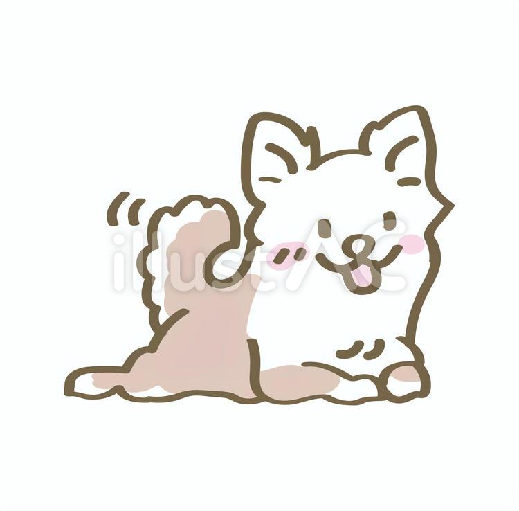 送料無料♡伏せをするチワワ 伏せをするチワワイラスト - No: 22938259｜無料イラスト