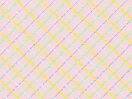 かわいいポップなABCチェック柄 abc,アルファベット,文字,チェック柄,手書き,ゆるい,ポップ,キャンディ,パーティー,カラフルのイラスト素材