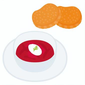 羅宋湯 piroshki 俄羅斯食品, JPG, PNG 和 AI 羅宋湯 piroshki 俄羅斯食品, 俄羅斯食品, 甜菜根湯, 俄羅斯美食, JPG, PNG 和 AI