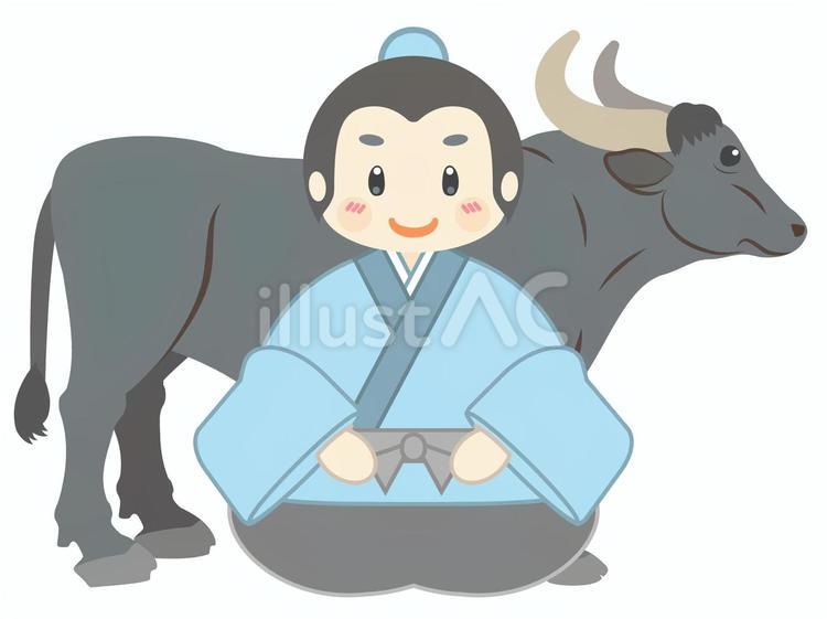 彦星 七夕,彦星,牛のイラスト素材
