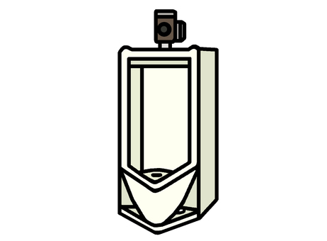 小便器 小便器,男性用,排尿,床置型,水洗便所,イラストのイラスト素材
