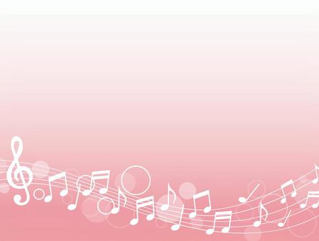 musical notes pink background, , JPG and EPS