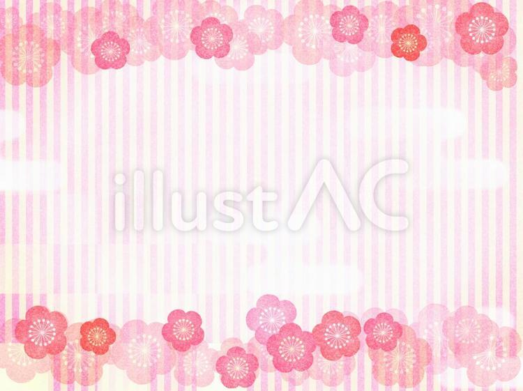 桃和壁紙ピンク 花,和,和柄のイラスト素材