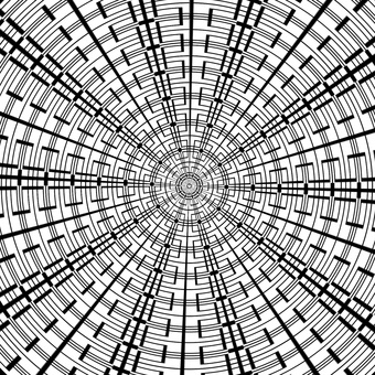 Illustration, radiasi, jalur, intersect, 
