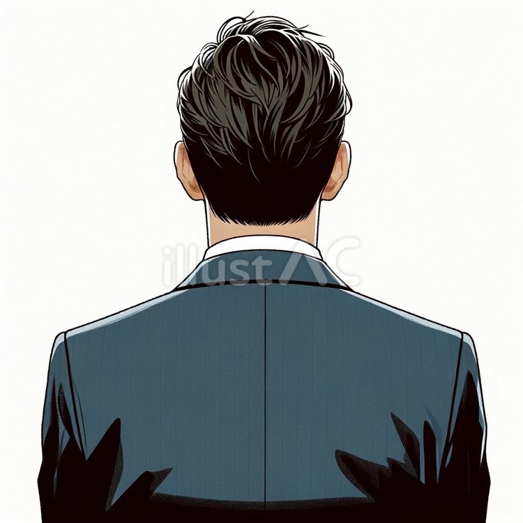 後ろ姿 後ろ姿,人,男のイラスト素材
