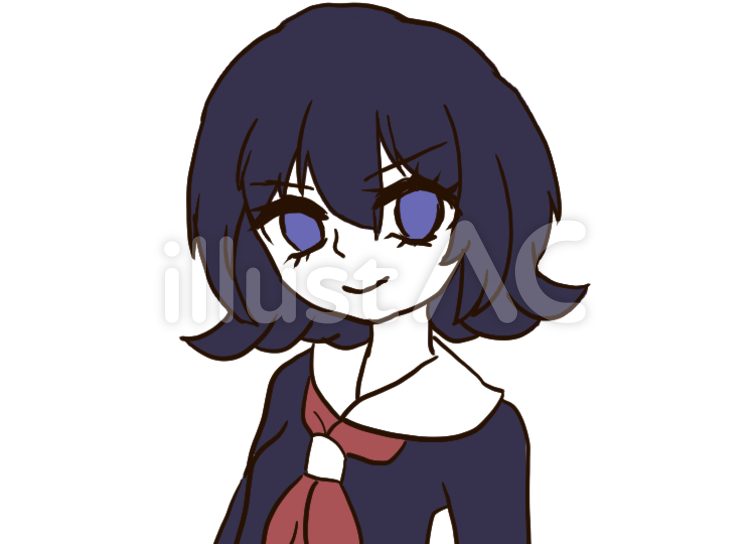 手書きアイコン　学生 アイコン,キャラクター,学生服のイラスト素材