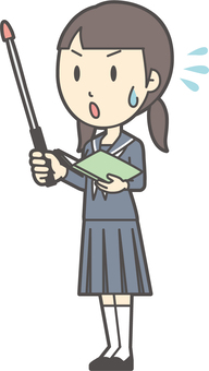 Illustration, middle school students, female, people, 