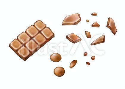 板チョコ イラスト