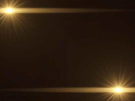 タイトル等を装飾するレンズフレアの枠 レンズフレア,背景,フレーム,フレア,金色,きらきら,エフェクト,光,装飾,輝きのイラスト素材