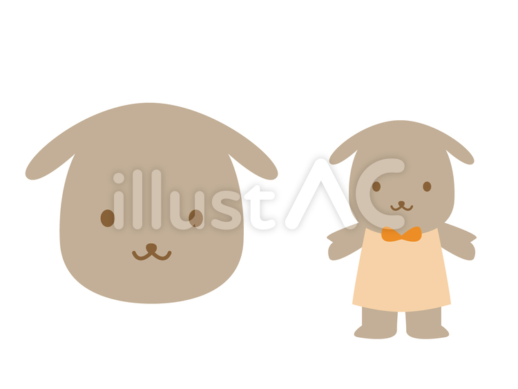 犬 ドッグ,わんちゃん,イヌのイラスト素材