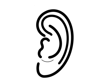 耳 耳,耳たぶ,人,人間,人体パーツ,ボディパーツ,耳元,聞く,聴力,イメージのイラスト素材