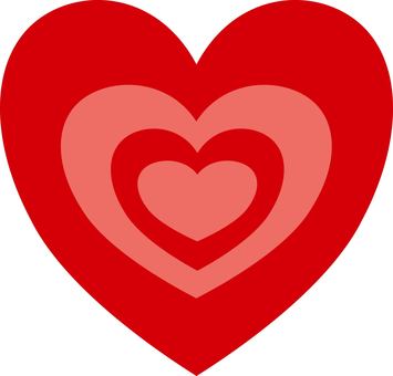 ハート⑩ ハート,ハートマーク,アイコン,かわいい,赤,お気に入り,柔らかい,ガーリー,絵文字,ワンポイントのイラスト素材