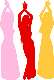 Illustration, dance, diet, silhouette, 