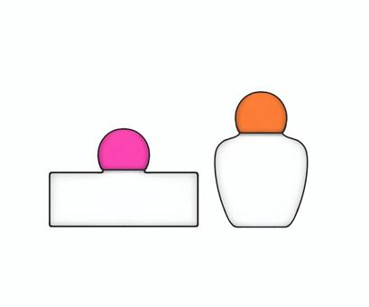 並んだ容器5 容器,蓋,白,保存,密閉,ボトル,プラスチック,無地,薬,シンプルのイラスト素材