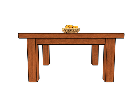 コタツの机とみかん こたつ,家電製品,電化製品,日本,和,ミカン,フルーツ,3d,cg,電気こたつのイラスト素材