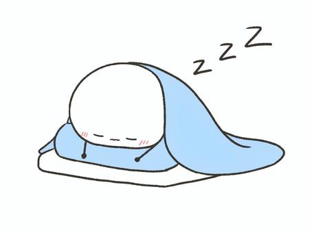 寝てる棒人間 寝てる棒人間 棒人間,人,人物,寝る,眠い,布団,睡眠,睡眠障害,昼寝,夜のイラスト素材