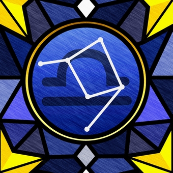 シームレスな色鉛筆風で天秤座　ｐ 天秤座,てんびん座,星座,星,占い,運勢,色鉛筆画,手描き風,色鉛筆,にじみのイラスト素材