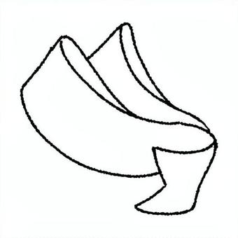 手描きのリボンのフレーム23 フレーム,リボン,枠,飾り枠,アイコン,見出し,タイトル,装飾,アイキャッチ,ラベルのイラスト素材