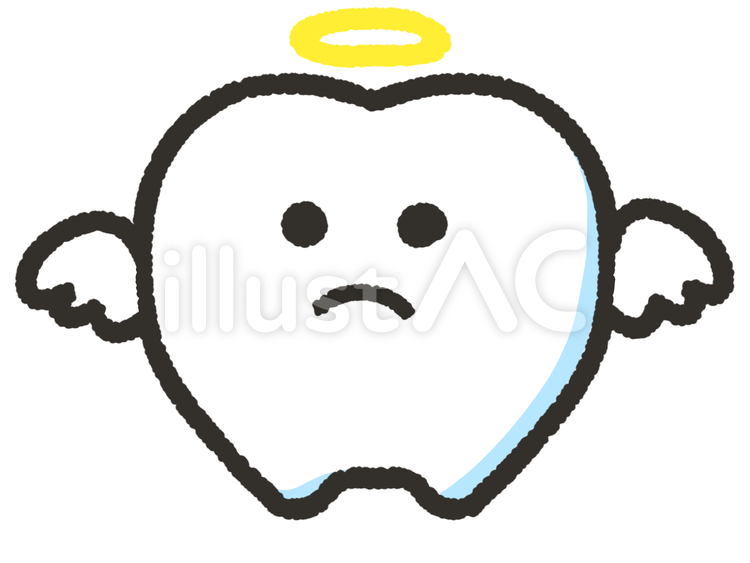 歯の天使　キャラクター 歯,キャラクター,天使のイラスト素材