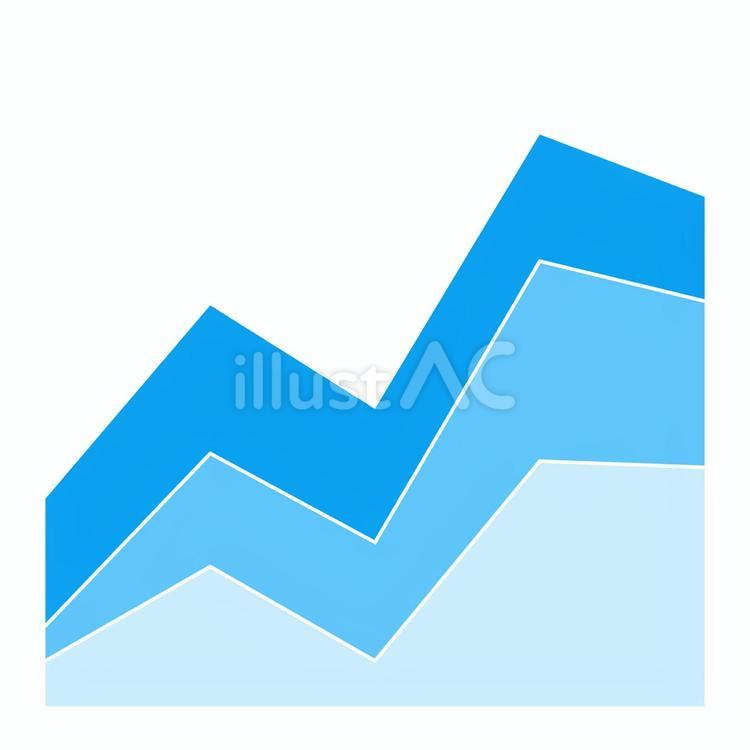 積み上げ折れ線グラフのアイコン 図,積み上げ,折れ線グラフのイラスト素材