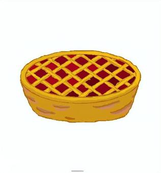 アップルパイ お菓子,アップルパイ,菓子,パイ,食べ物,料理のイラスト素材