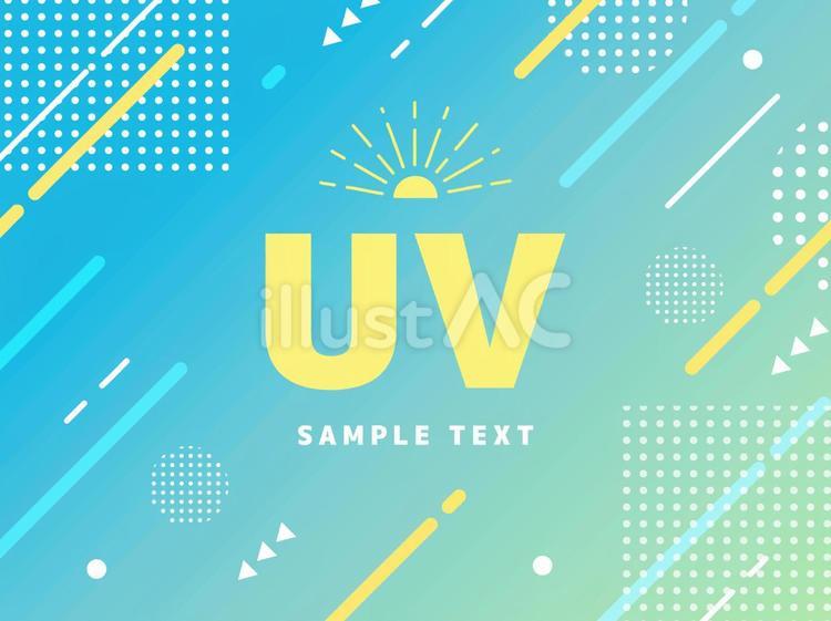熱中症対策　夏のバナー背景 熱中症対策,紫外線,uvのイラスト素材