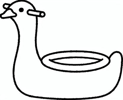 おまるのイラストモノクロ おまる,かわいい,ポータブルトイレ,便器,赤ちゃん,子ども,トイレ,しつけ,トレーニング,あひるのイラスト素材